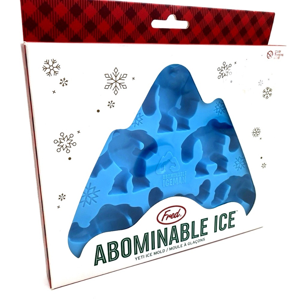 Genuine Fred Abominable Ice Yeti Snowman Mold Blue Monster Children Cubes Tray